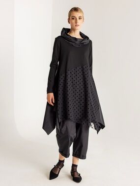 Igor Dobranic Polka Dots Tunic "leaf" size small